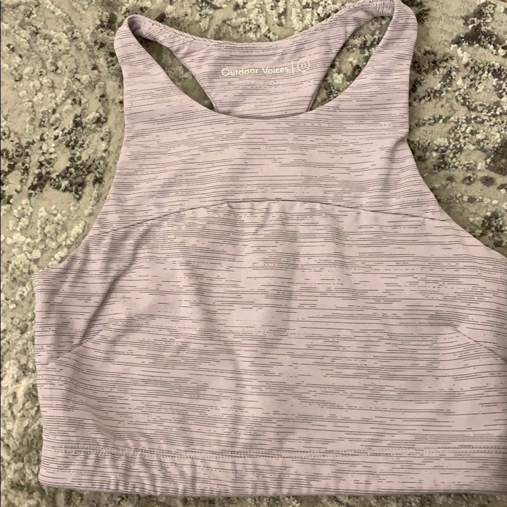 TechSweat Outdoor Voices Crop top/sports bra
